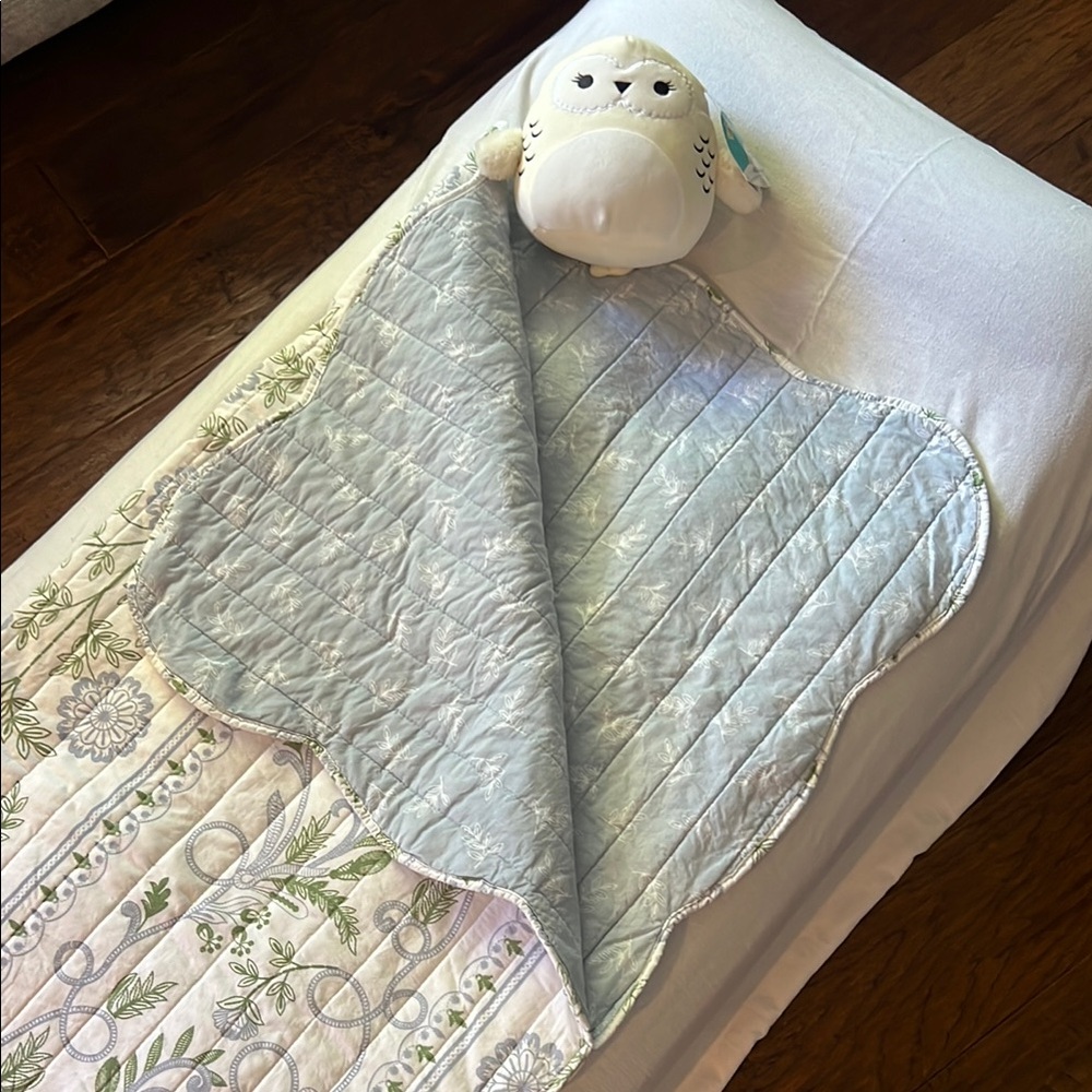 🩵 Quilted Blue Nap Mat / Sleeping Bag